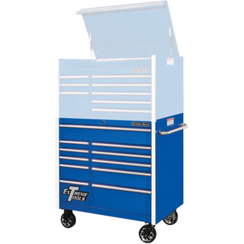 Extreme Tools RX412511RCBL RX Series 41 11 Drawer Roller Cabinet Blue